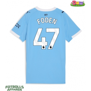 Manchester City Phil Foden #47 Hemmatröja Kvinnor 2025-26 Kortärmad